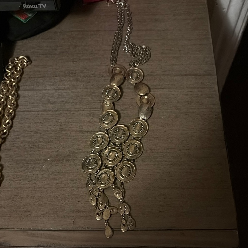Elegant Gold and Silver Necklace